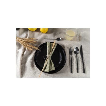 Assiettes Organic noires 20cm set de 4 – Image 12