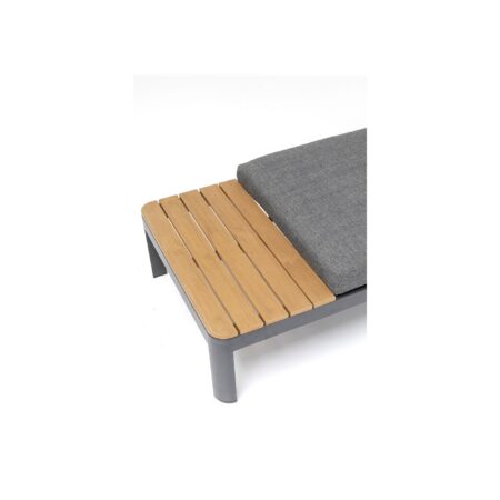Assise de jardin Happy Day grise gauche – Image 2