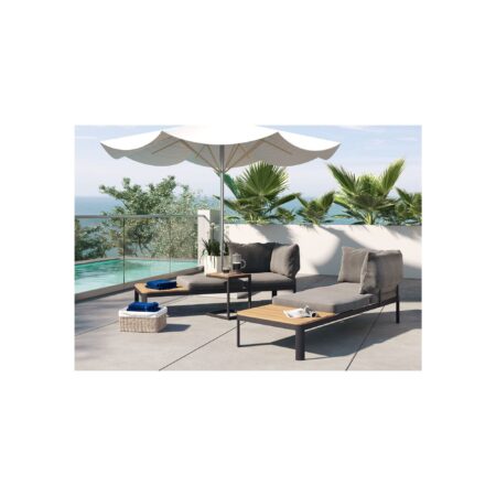Assise de jardin Happy Day grise gauche – Image 7