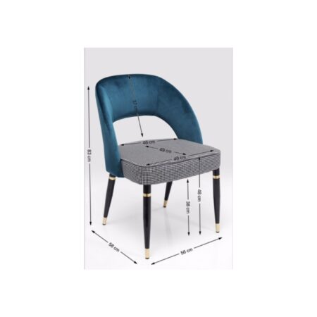Chaise Samantha bleue – Image 6