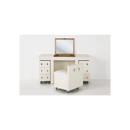 Coiffeuse Diva croco blanc – Image 5