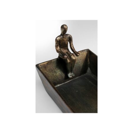Coupe homme assis bronze – Image 3
