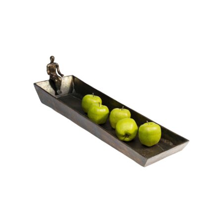 Coupe homme assis bronze – Image 4