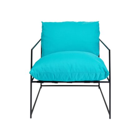 Fauteuil de jardin Cuby bleu