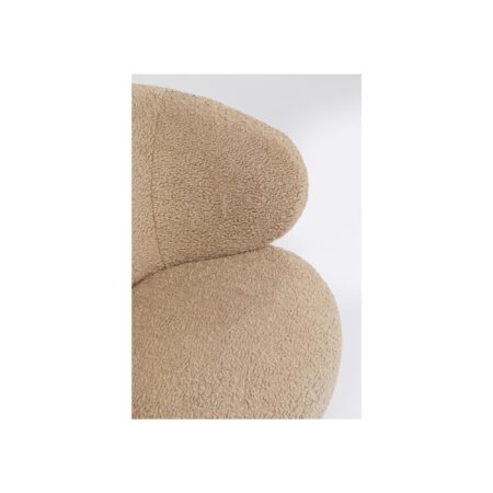 Fauteuil pivotant Carella taupe – Image 12
