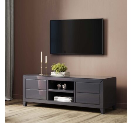 Meuble TV Luxury Push gris – Image 3