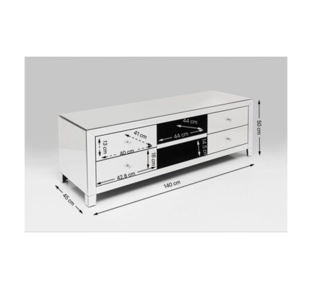 Meuble TV Luxury Push gris – Image 7