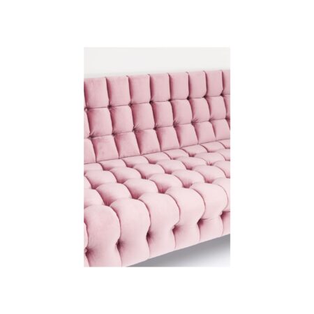 Canapé Milchbar 3 places velours rose – Image 11