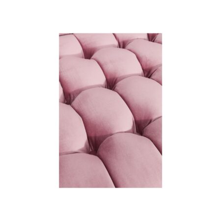 Canapé Milchbar 3 places velours rose – Image 4