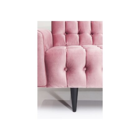Canapé Milchbar 3 places velours rose – Image 10