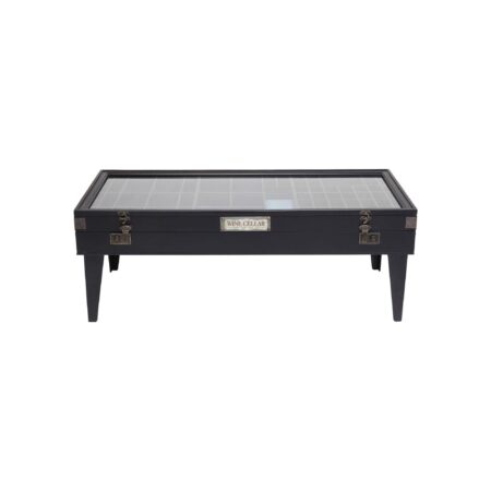 Table basse Collector 122x55cm noire