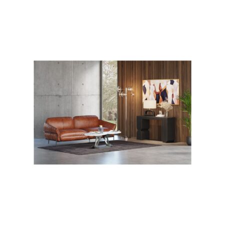 Table basse Franklin effet marbre blanc – Image 13