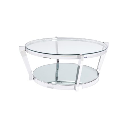 Table basse Monocolo 90cm chromée