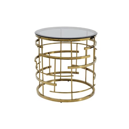 Table d'appoint Jupiter 55cm dorée
