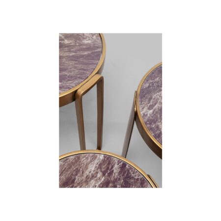 Tables basses Perelli cuivre set de 3 – Image 4