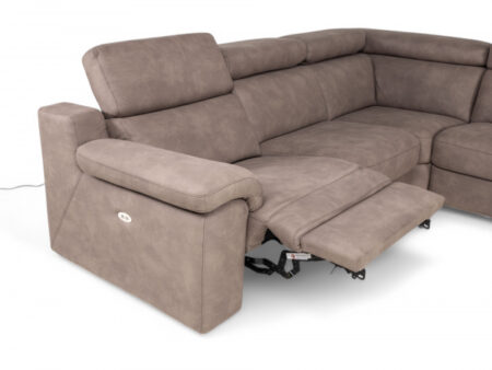Canapé d'angle MAMBO incl. fauteuil relax électrique - Elefante – Image 19