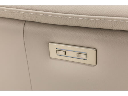 Canapé 2 places avec électrique. relax VULCANO - Cuir beige – Image 12