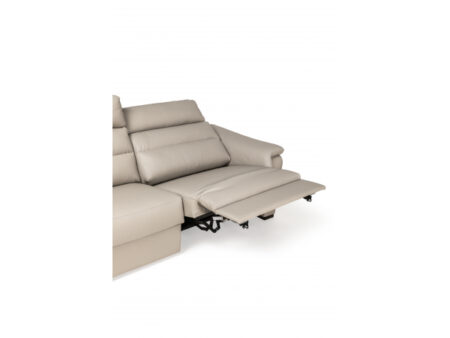 Canapé 2 places avec électrique. relax VULCANO - Cuir beige – Image 14