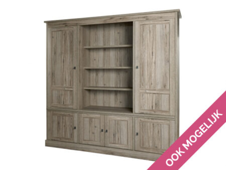 Armoire murale YORK - Mélèze et chêne cristal beige – Image 2