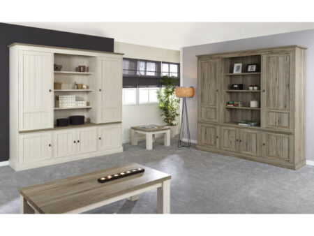 Armoire murale YORK - Mélèze et chêne cristal beige – Image 3