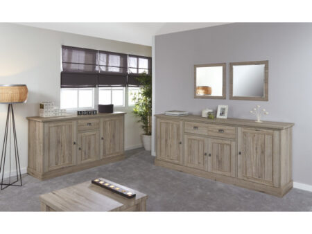 Buffet YORK 4 portes - Chêne cristal beige – Image 2