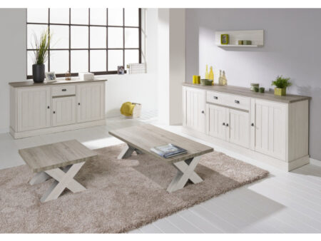 Buffet YORK - Mélèze et chêne cristal beige – Image 4