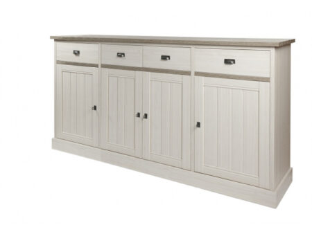 Buffet haut YORK - Mélèze et chêne cristal beige