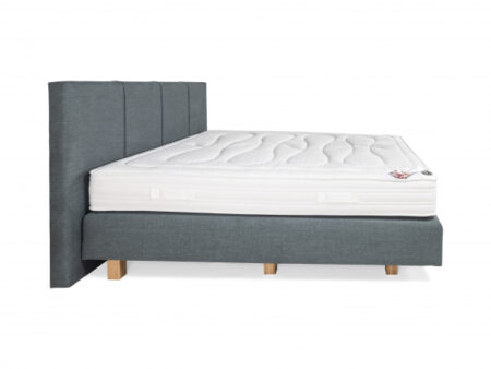 Sommier tapissier avec matelas BOX 247 - Gris – Image 3