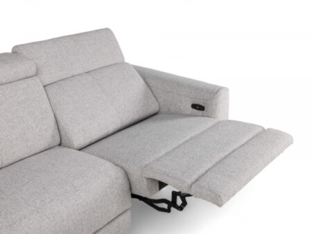 Canapé 2,5 places avec électrique. relax CELESTA - Dixon Greige – Image 17