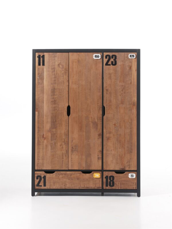 Vipack - Armoire Alex - AXKL1319 - Naturel - 55x200x147,5cm