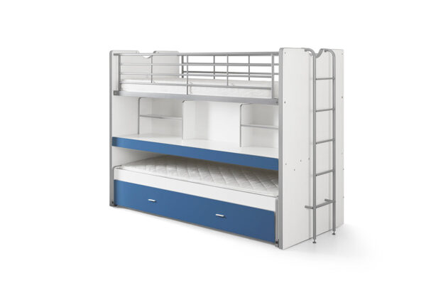 Vipack - Lit superposé Bonny - BONHS8007 - Bleu - 101,5x161x221,5cm