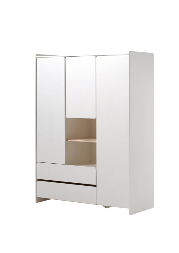 Vipack - Armoire Kiddy - KIKL2314 - Blanc - 138x190x55cm