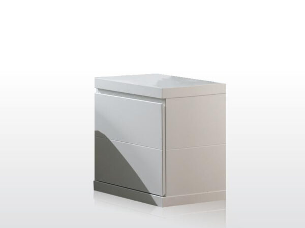 Vipack - Table de chevet Lara - LANA1214 - Blanc - 40x47,5xcm