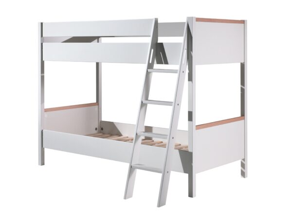 Vipack - Lit superposé London - LDSB9014 - Blanc - 138,6x160x200cm