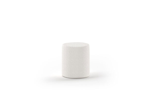 Vipack - Table de chevet Moon - MNPO1014 - Blanc - 41x41,5xcm