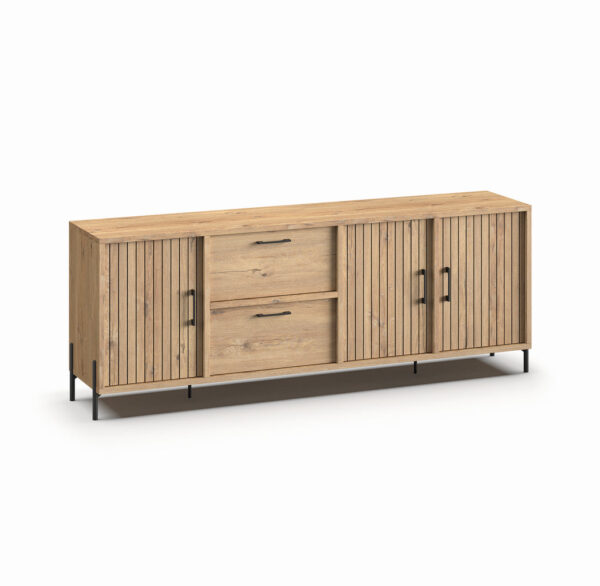 Meubar - Buffets - DR6 - K545 - Chêne Millenium - 236x87x49cm