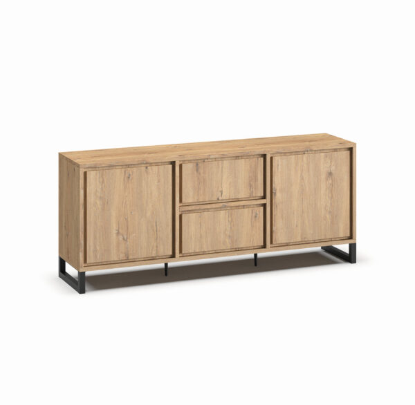 Meubar - Buffets - DR2 - K545 - Chêne Millenium - 215x89x49cm