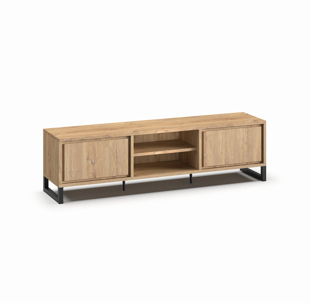 Meubar - Meubles TV - LB2 - K545 - Chêne Millenium - 215x60x49cm