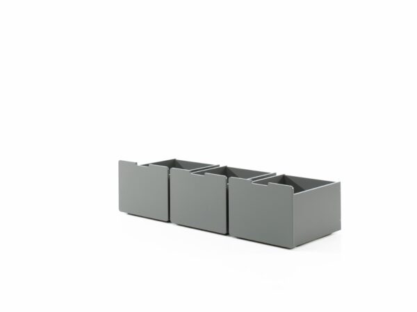 Vipack - Lit roulant Pino - PILD7017 - Gris - 60x39,6xcm