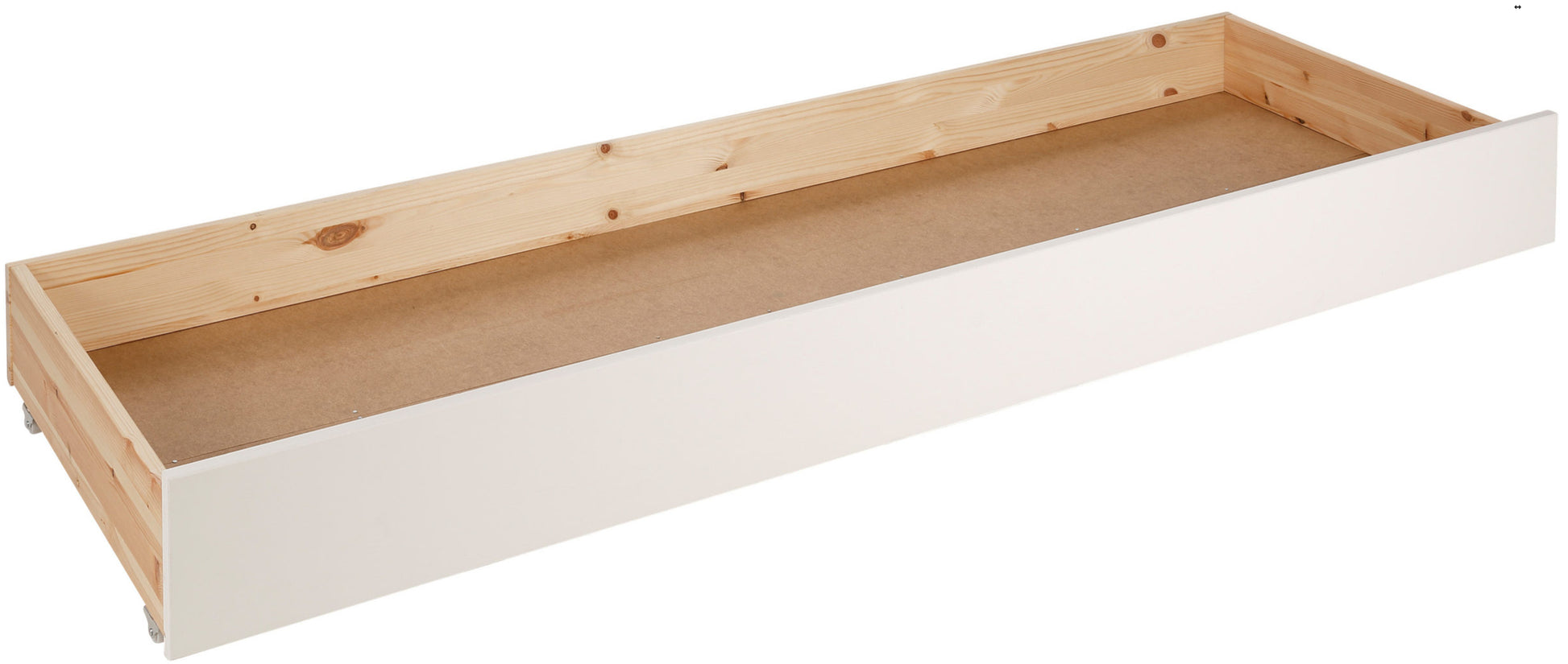 Vipack - Lit roulant Pino - PIRB9114 - Blanc - 64,3x20,5xcm