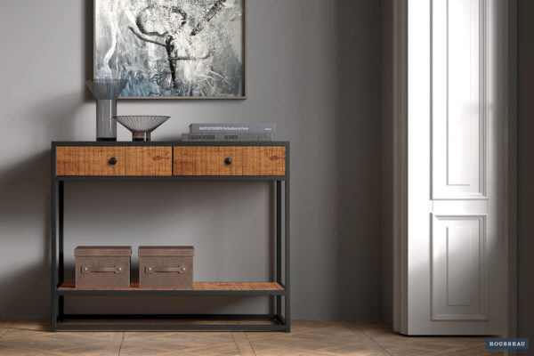 Rousseau - Console Ace Bois de manguier - 80x100x36 cm
