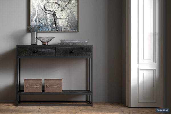Rousseau - Console Ace Manguier Noir - 80x100x36 cm