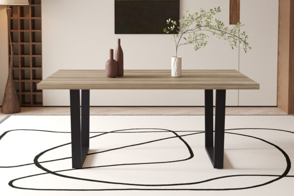 Rousseau - Table Armin 180 cm Décor Manguier - 75x180x90cm