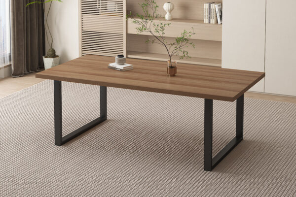 Rousseau - Table Alexandre 180 cm Décor Vieux Chêne - 76x180x90cm