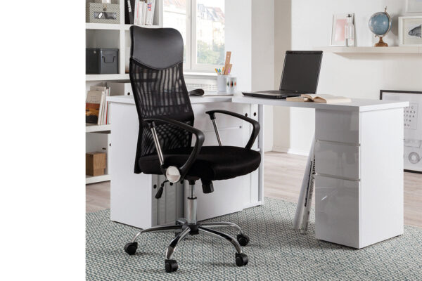 Rousseau - Chaise de bureau Max Mesh Noir - 109x60x62 cm