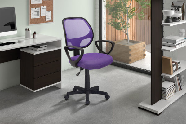 Rousseau - Chaise de bureau Hippa Mesh Violet - 86x58x53 cm
