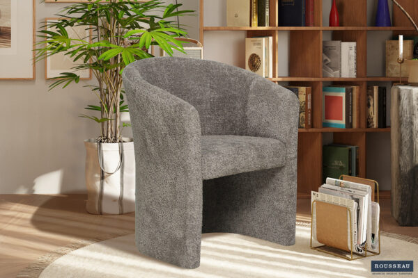 Rousseau - Siège baquet Charlie Boucle - Marron - 81x64x62 cm
