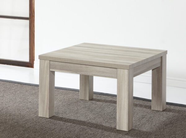 Meubar - Tables à manger - VT13BIS - K437 - Aubier chêne gris/Marbre - 136x76x136cm