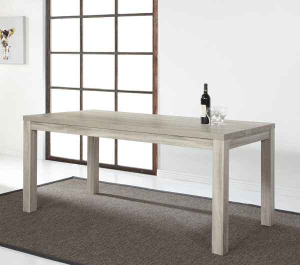 Meubar - Tables à manger - T23BIS - K437 - Aubier chêne gris/Marbre - 230x76x102cm