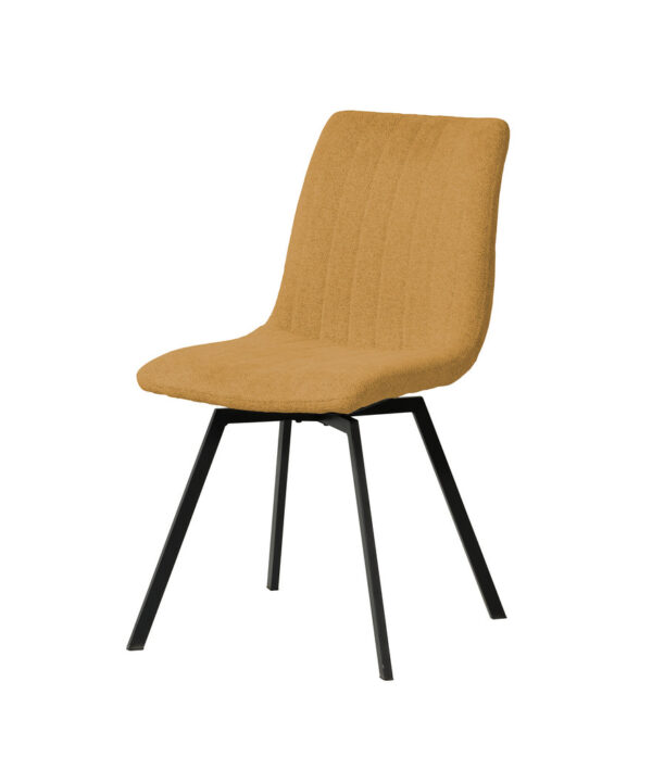 Mobilier - Chaises - STPURO-K028-R066 (min per2) - Boucle - Tissu - Jaune-Orange - 46x85x62cm